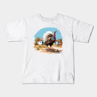 Farm Turkey Kids T-Shirt